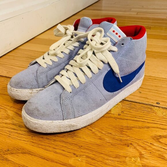 Nike Sb Blazer Chicago Ice Blue 2008 Size 9 - Picture 2 of 16